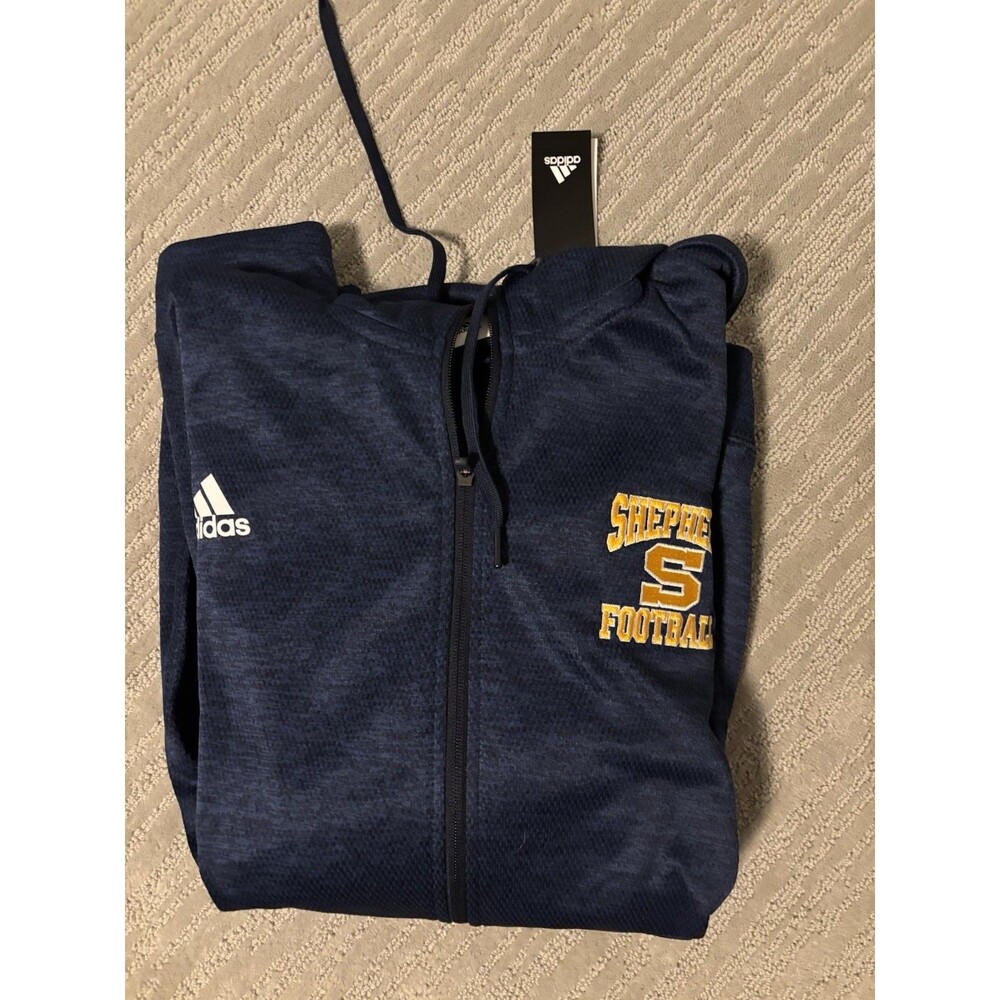 Adidas Shepherd Football Full-Zip Hoodie Navy Blue 3XL
